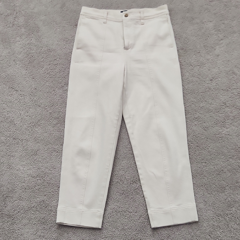 J. Crew Factory Offwhite/ Ecru Jeans, Size 28, Excellent Used Condition